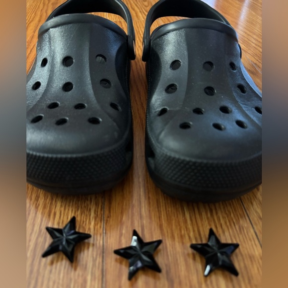 CROCS CLASSIC STYLE SLIP ON CLOGS MULES * GOOD CONDITION * STAR SHOE CHARMS 🤩 - Picture 6 of 6